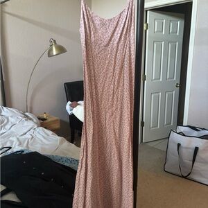 Brandy Melville Pink Sequin Maxi Dress